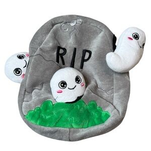 Target Halloween Peek A Boo Ghost Headstone Dog Toy NWT